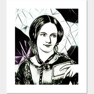 Charlotte Bronte Black and White Portrait | Charlotte Brontë Artwork 5 Posters and Art